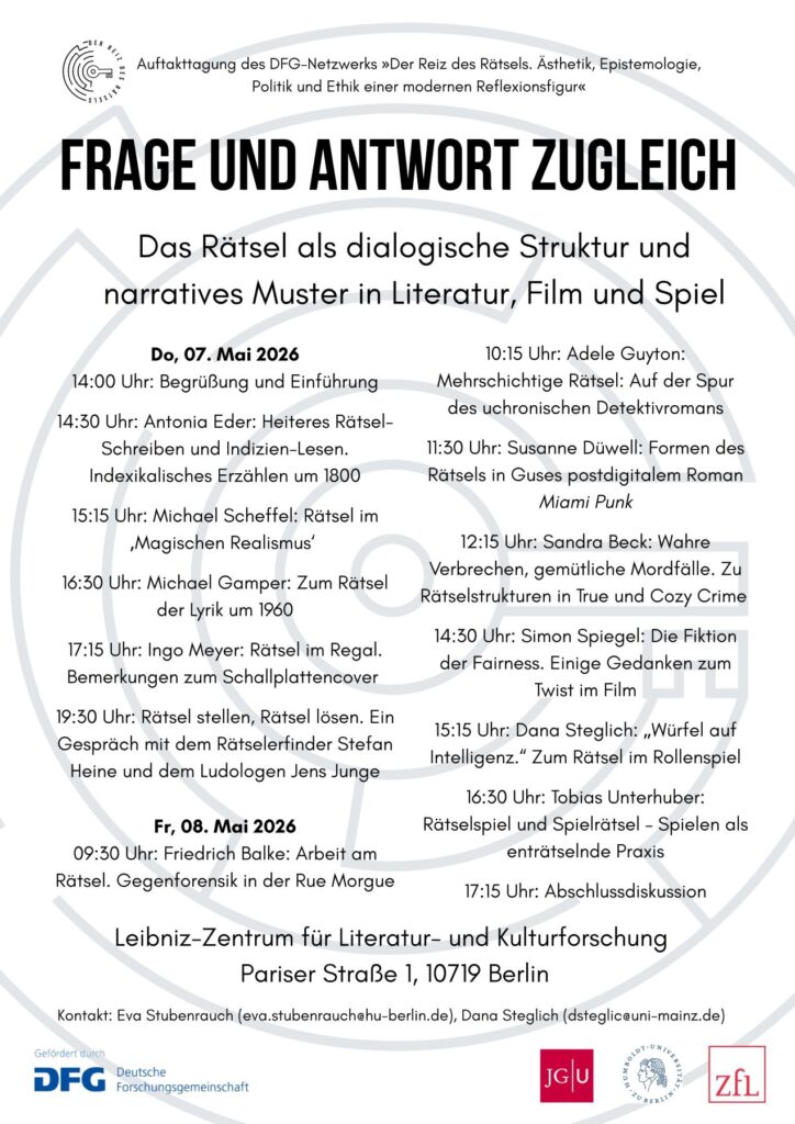 Raetseltagung Poster